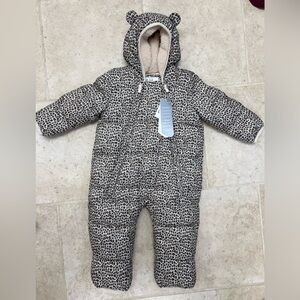 Leopard Print 12-18 month snowsuit